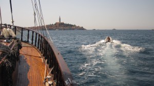 Ankern in der Bucht von Rovinj