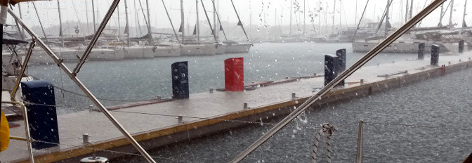 Hagel in Biograd